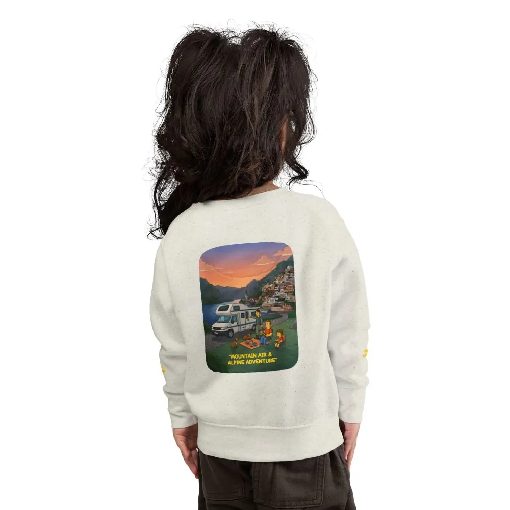 Toddler Sweatshirt - "Mountain Air-Alpine Adventure" (Design Sitcom-Line)