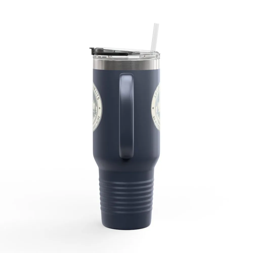 4970483359856734109_2048.jpeg Insulated Travel Mug - "Adventure Awaits-Go Where You Feel Most Alive" (40oz) – Retro Camper Design, Keep Drinks Hot or Cold