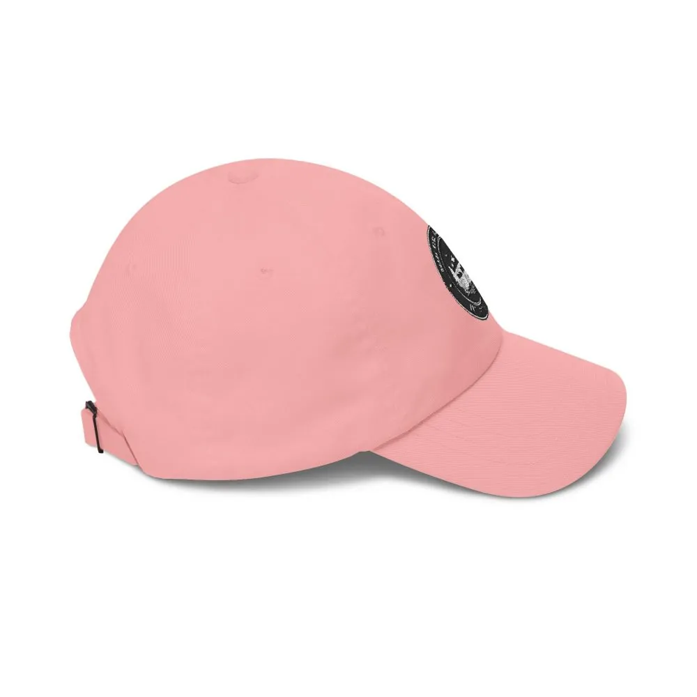 Dad Cap - "ROAD WHERE MADE FOR JOURNEYS-NOT DESTINATIONS" Vintage National Park Stamp Hat