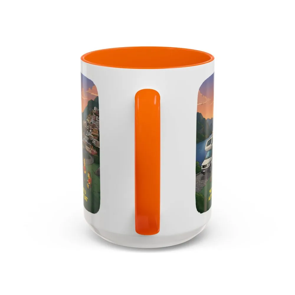 Accent Coffee Mug (11, 15oz) — "Mountain Air-Alpine Adventure" Design Sitcom-Line