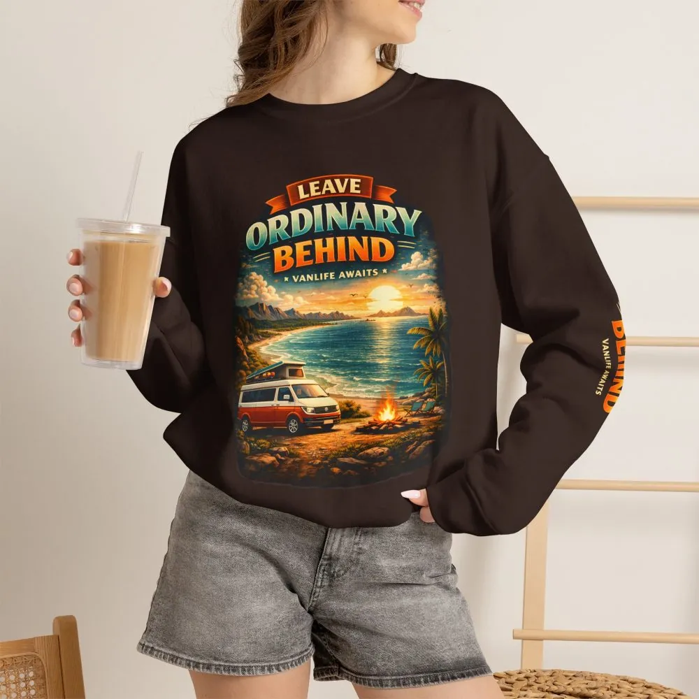 505580035801783531_2048.jpeg Unisex Heavy Blend™ Crewneck Sweatshirt — "Leave Ordinary Behind" Design Scenic-Line