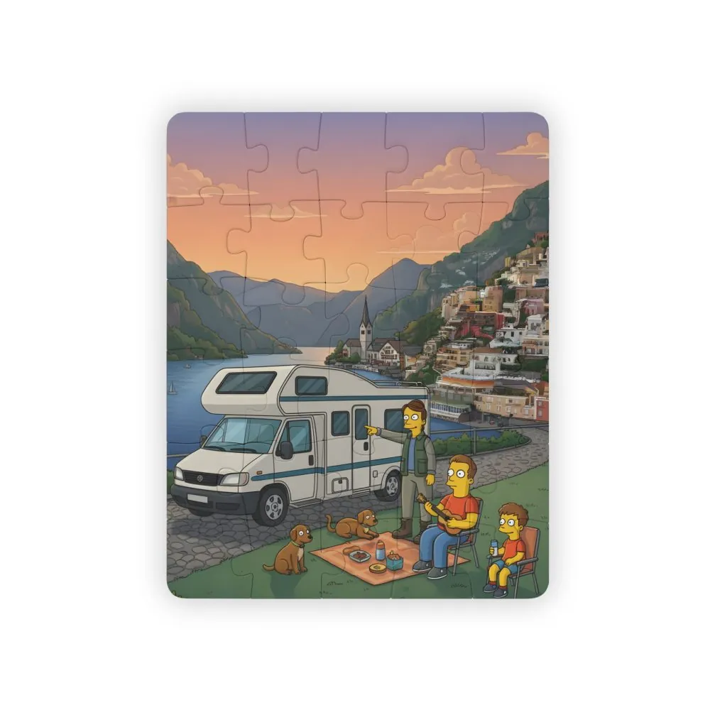 Kids' 30‑Piece Camping Puzzle — Family RV Adventure