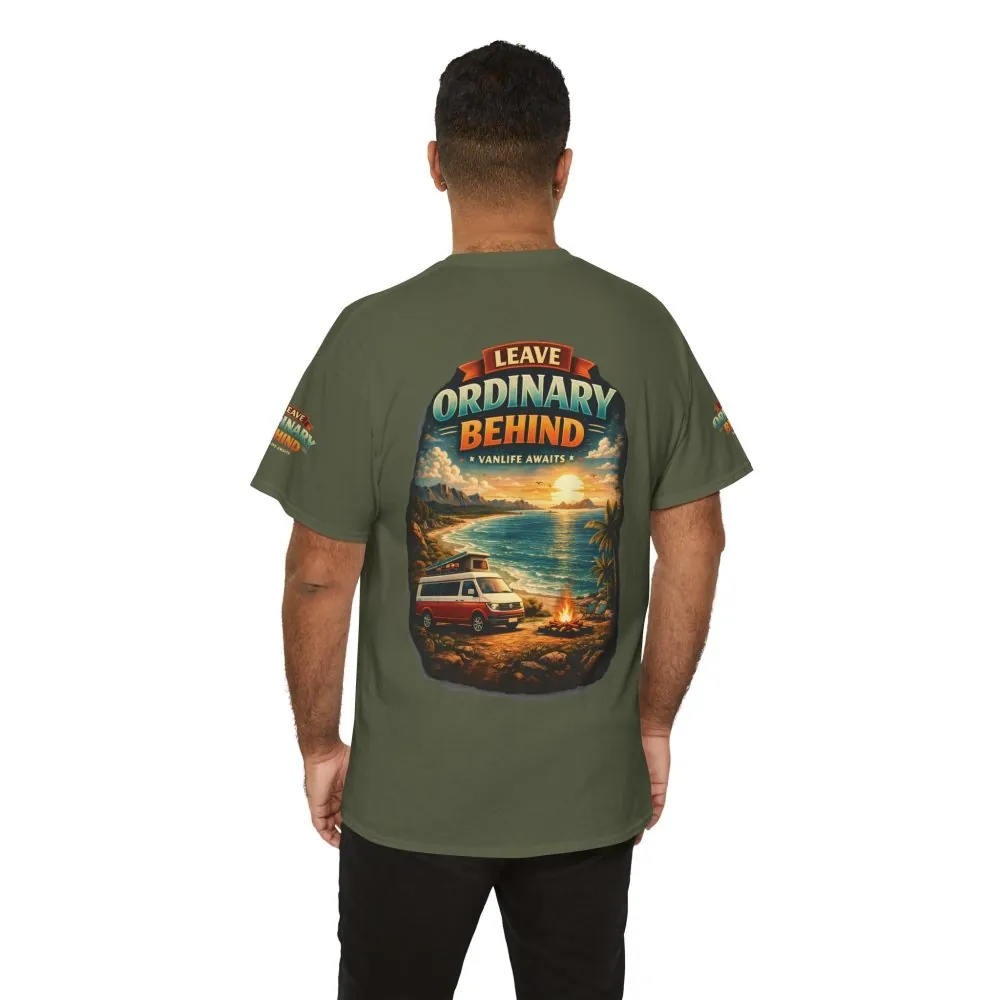 5074941014993996663_2048.jpeg Unisex Heavy Cotton Tee — "Leave Ordinary Behind" Design Scenic-Line