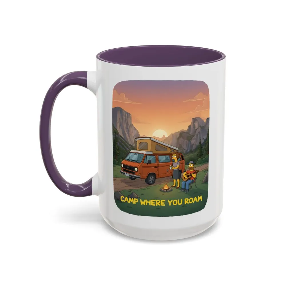 5076516371974177120_2048.jpeg Accent Coffee Mug (11, 15oz) — "Camp Where You Roam" Design Sitcom-Line