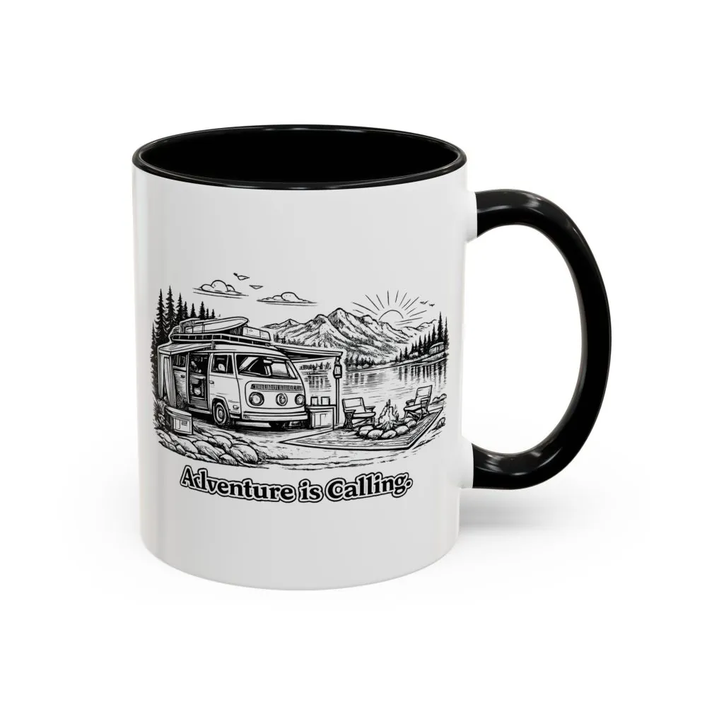 5096184028510558195_2048.jpeg Accent Coffee Mug (11, 15oz) — "Adventure Is Calling" Design Minimal-Line