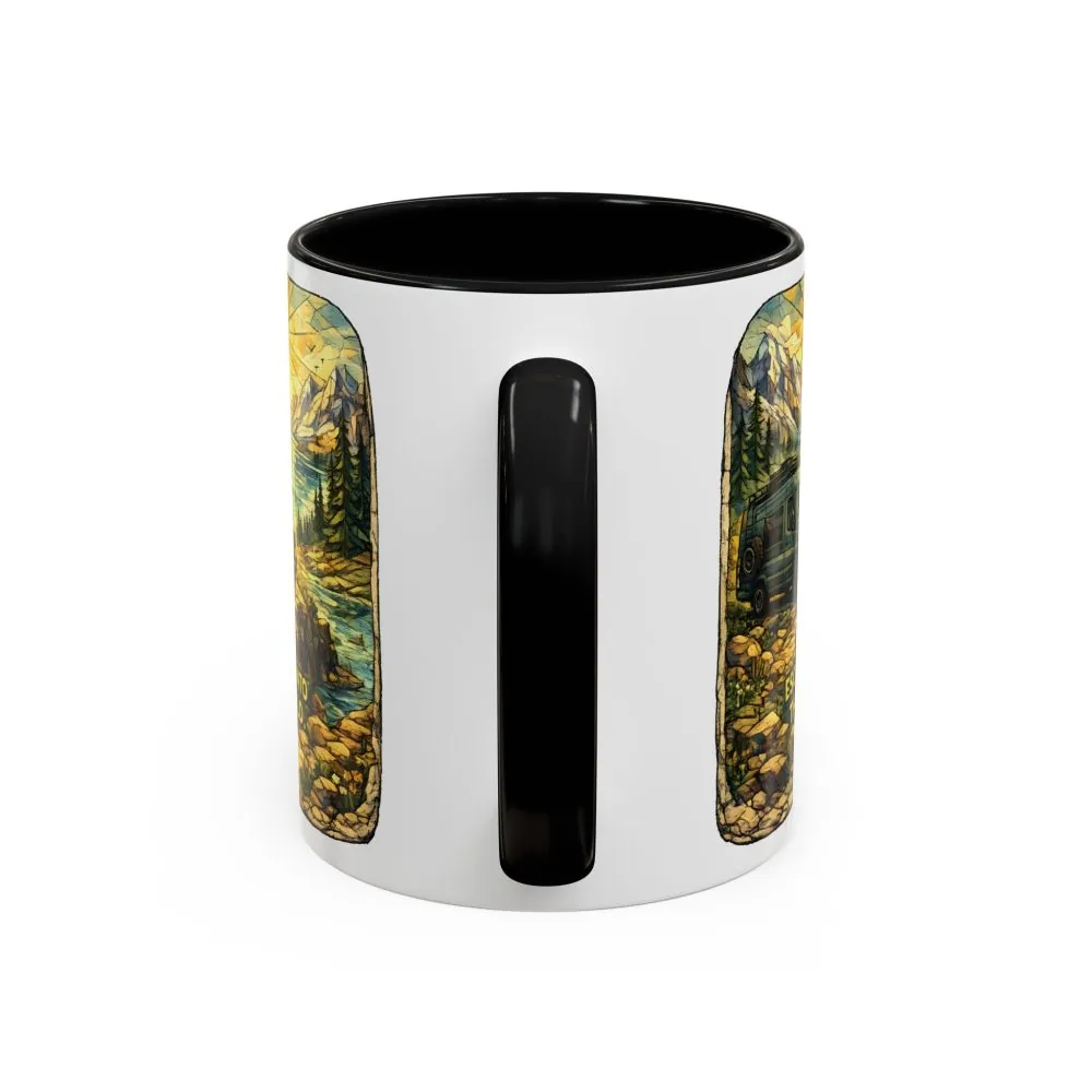 5103847689187663218_2048.jpeg Accent Coffee Mug (11, 15oz) — "Escape Into The Wild" Design Cubic-Line