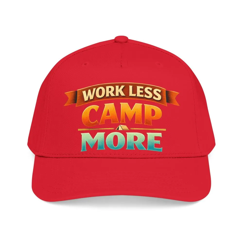 5128034728384049654_2048.jpeg Baseball Cap - "Work Less-Camp More" Design Scenic-Line