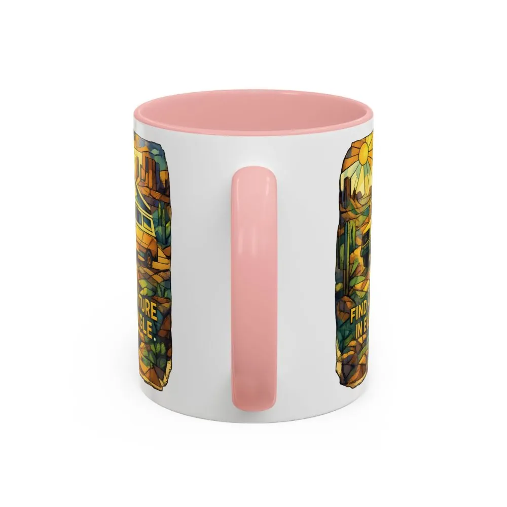 5136246021722593778_2048.jpeg Accent Coffee Mug (11, 15oz) — "Find Adventure In Every Corner" Design Cubic-Line