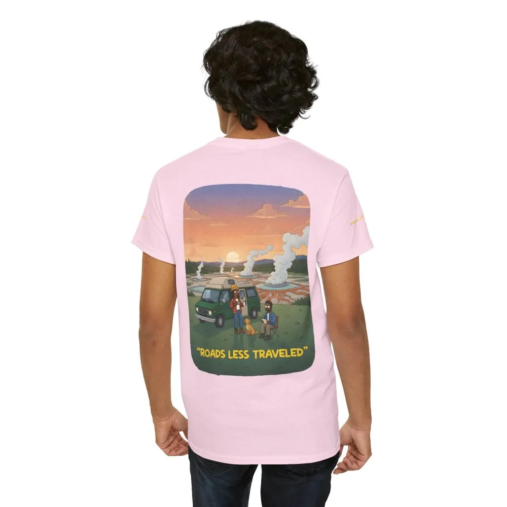 5202894301072929652_2048.jpeg Unisex Heavy Cotton Tee — "Roads Less Traveled" Design Sitcom-Line