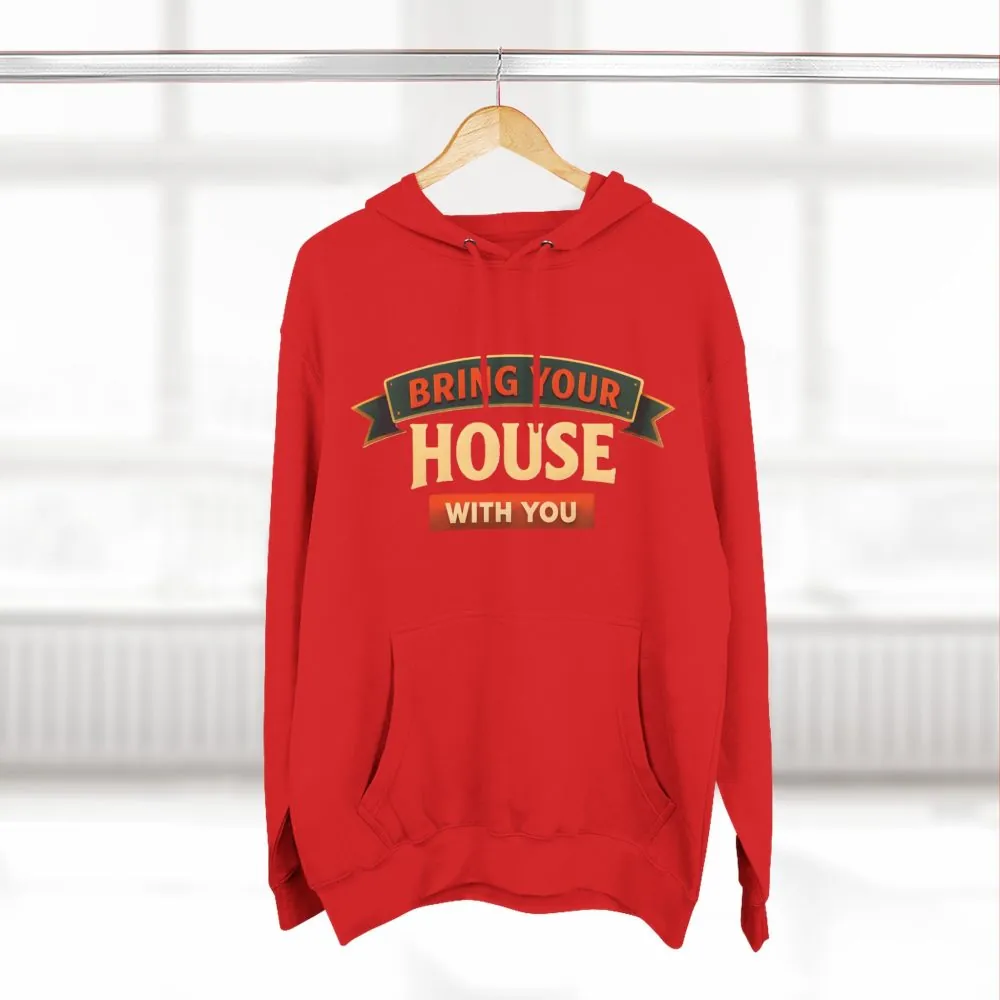5241665164676940127_2048.jpeg Three-Panel Fleece Hoodie - "Live Is A Journey-Bring Your House With You" Design Scenic-Line