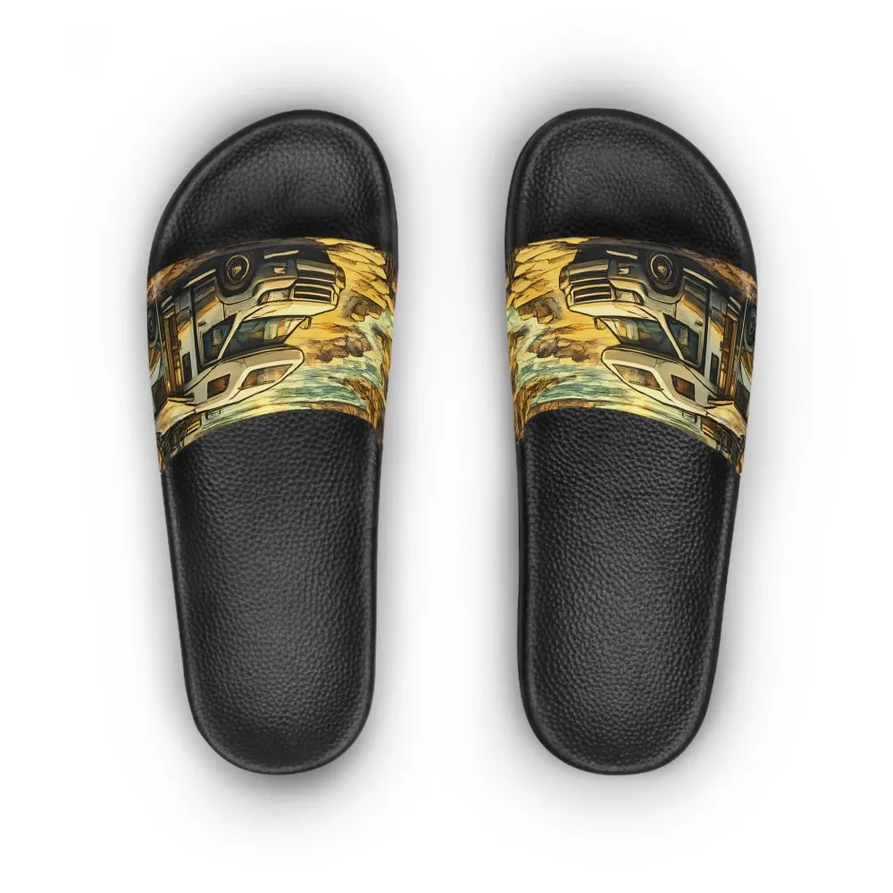 Women's Slide Sandals - Ford Camper Slides (Cubic-Line)