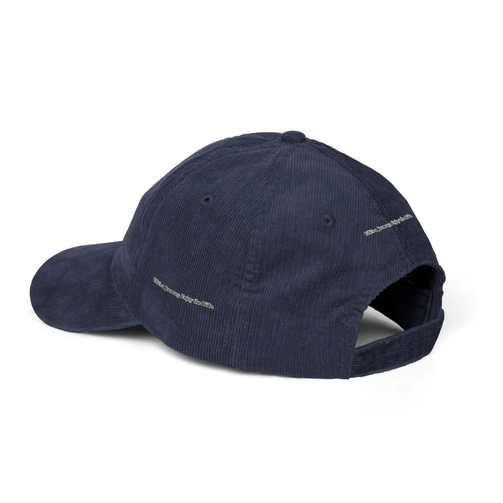 5305919523748595627_2048.jpeg Vintage Corduroy Cap (Embroidery) — "Lifes A Journey,Enjoy The Ride" Embroidered Hat