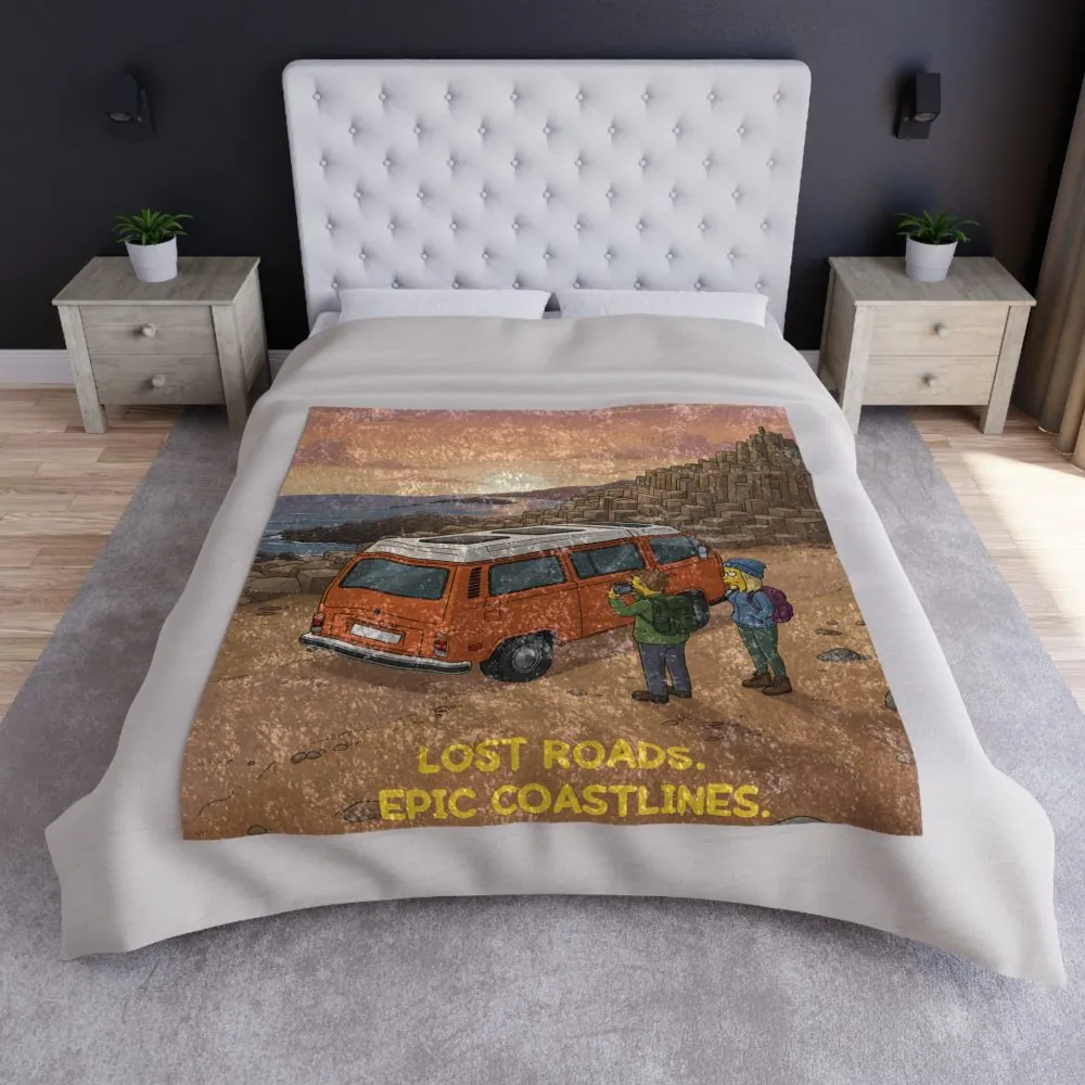 5312166563960501936_2048.jpeg Crushed Velvet Blanket —"Lost Roads Epic Coastlines" Design Sitcom-Line (Campervan)