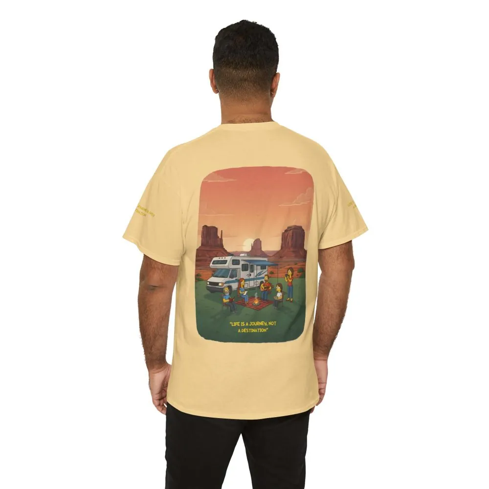 5342687103915224838_2048.jpeg Unisex Heavy Cotton Tee — "Life Is A Journey-Not A Destination" Design Sitcom-Line