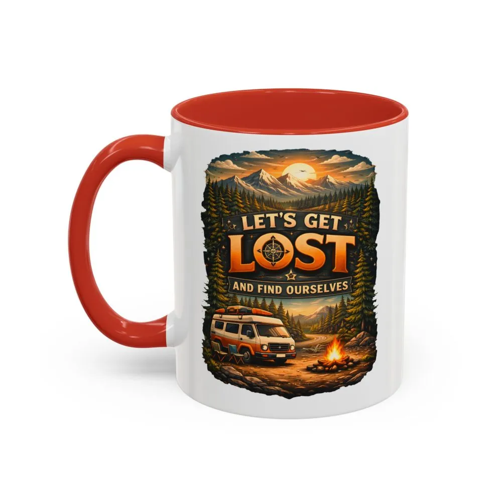 5369906924879397081_2048.jpeg Accent Coffee Mug (11, 15oz) — "Let´s Get Lost And Find Ourselfs" Design Scenic-Line