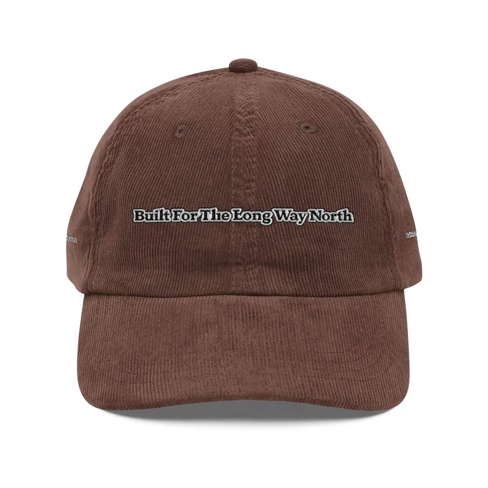 5374550239677696163_2048.jpeg Vintage Corduroy Cap (Embroidery) — "Built For The Long Way North" Embroidered Hat