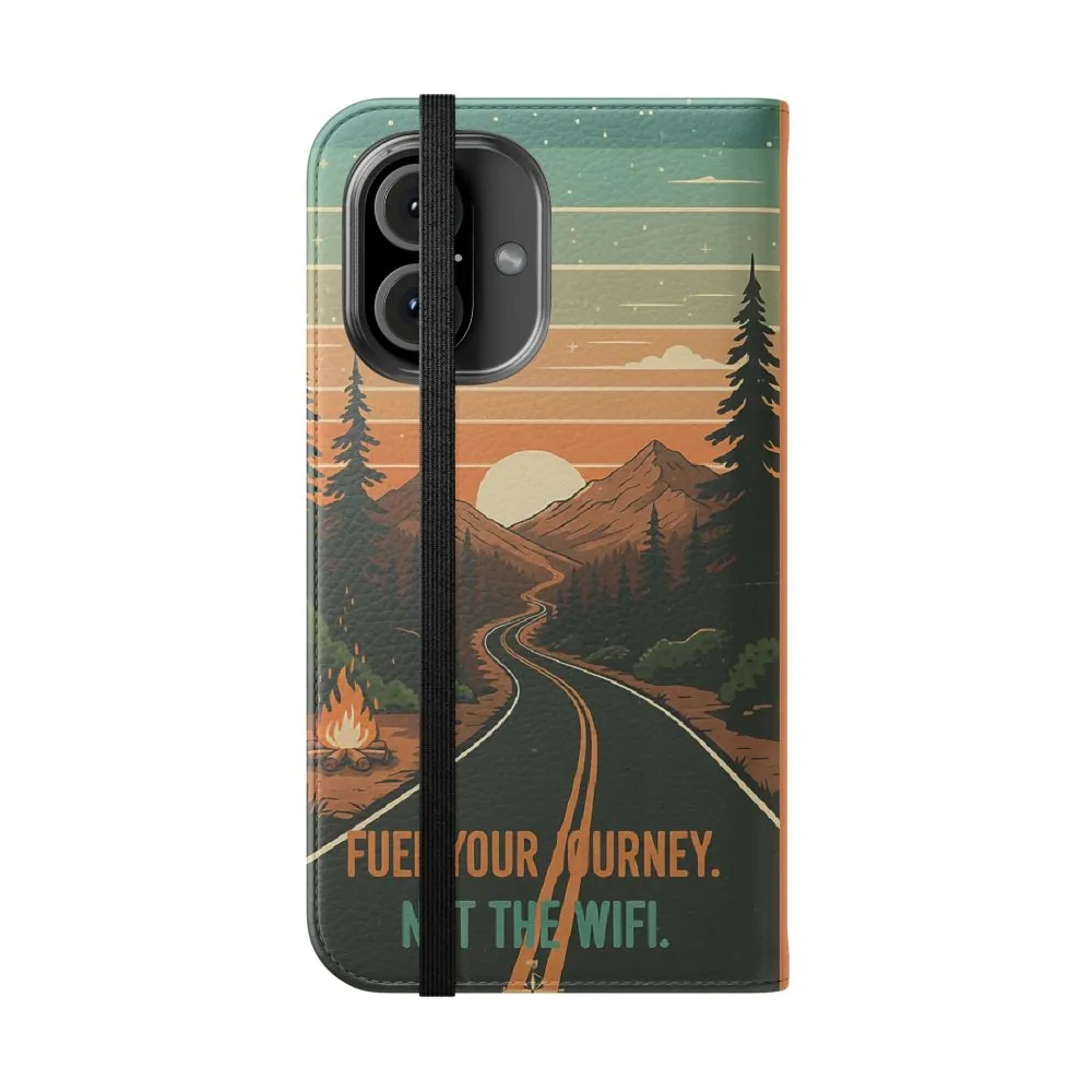 5399683829626270678_2048.jpeg Flip Phone Case — "Adventure Awaits Unplug & Drive" Wallet Case