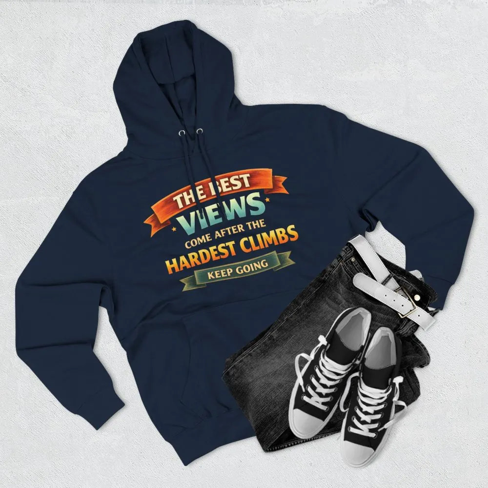 5400083907607040788_2048.jpeg Three-Panel Fleece Hoodie - "The Best Views" Design Scenic-Line