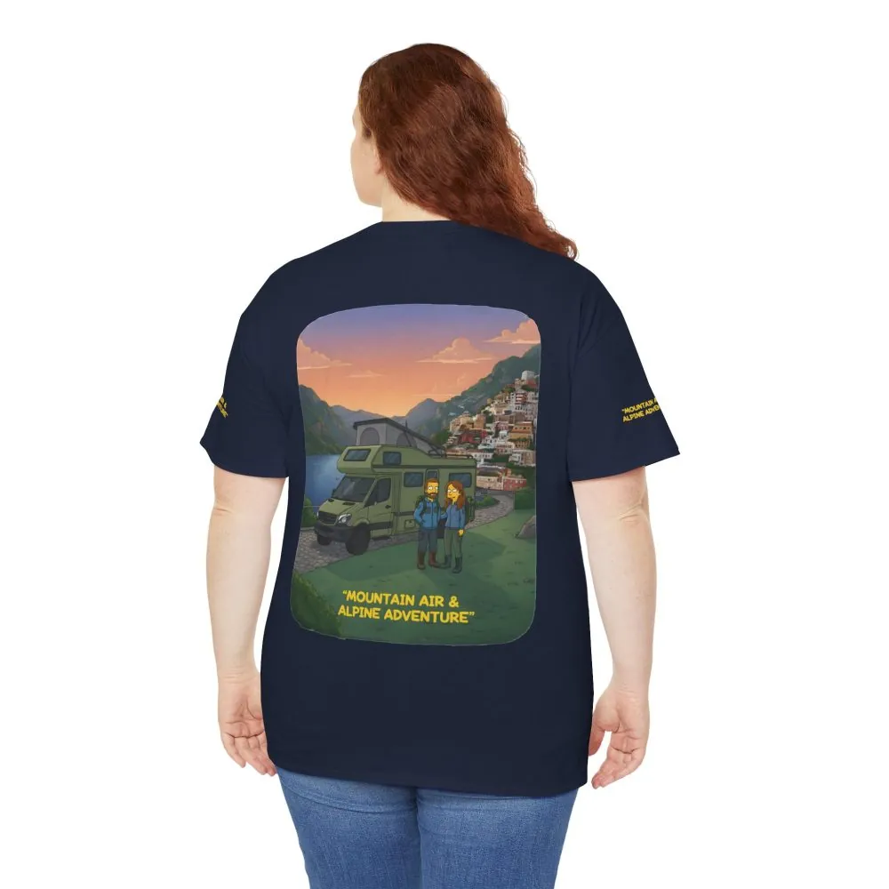 544873253274982804_2048.jpeg Unisex Heavy Cotton Tee — "Mountain Air And Alpine Adventure" Design Sitcom-Line
