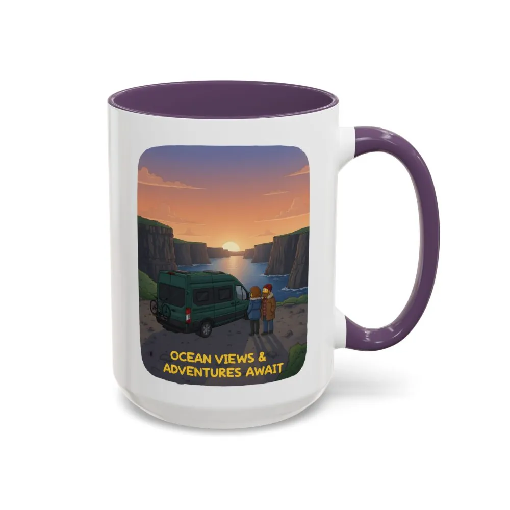 5452216362452719619_2048.jpeg Accent Coffee Mug (11, 15oz) — "Ocean Views-Adventures Awaits" Design Sitcom-Line