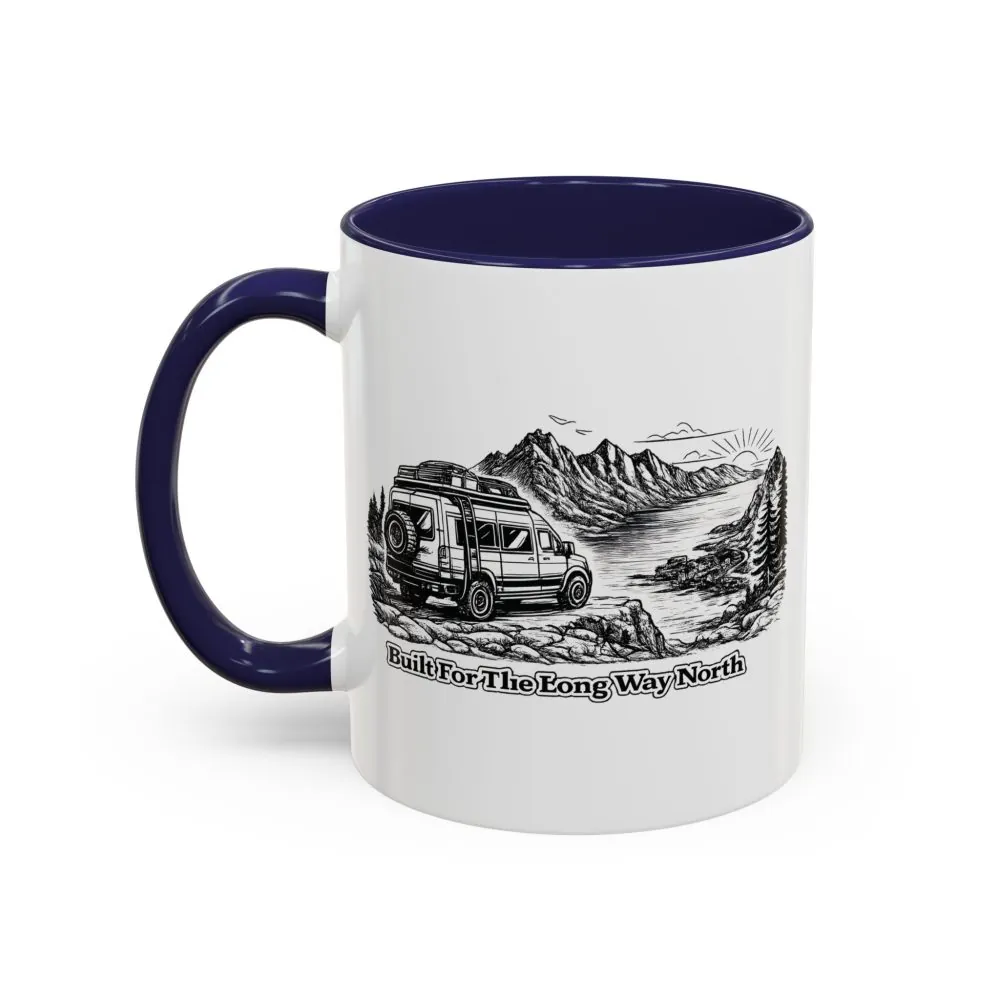 5472891219621493014_2048.jpeg Accent Coffee Mug (11, 15oz) — "Built For The Long Way North" Design Minimal-Line