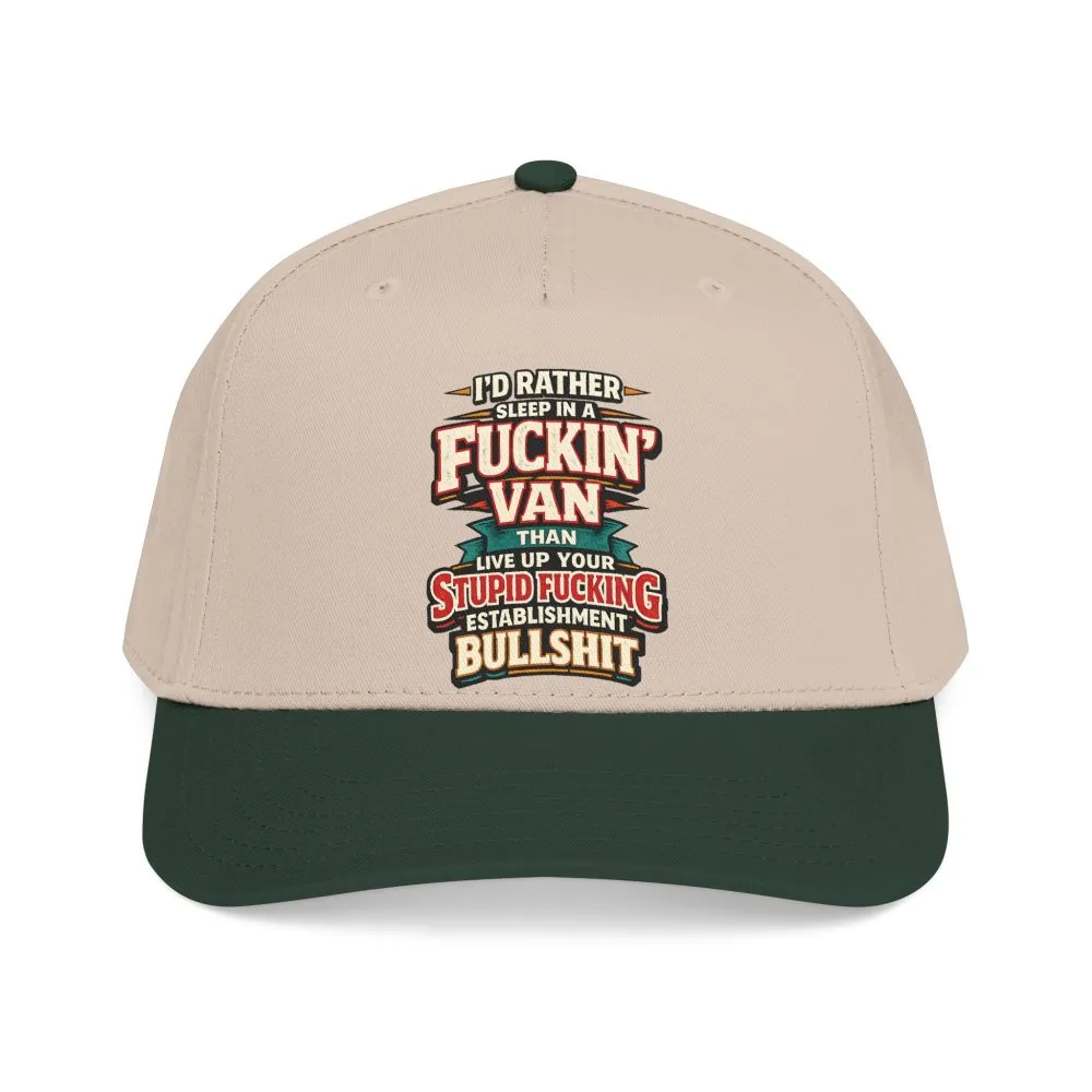 549401669253636901_2048.jpeg Baseball Cap - "I´d Rather Sleep in A Fucking Van" Design F**K-Line