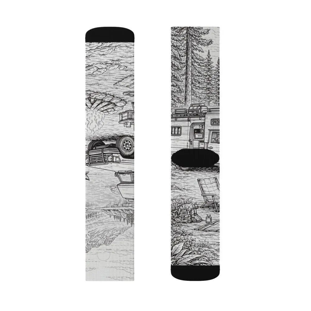 5527360813483942346_2048.jpeg Sublimation Socks — Retro Camper Roadtrip Crew Socks