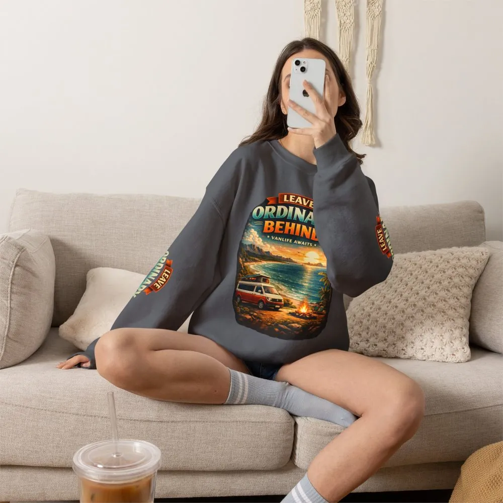 5534840766474915106_2048.jpeg Unisex Heavy Blend™ Crewneck Sweatshirt — "Leave Ordinary Behind" Design Scenic-Line