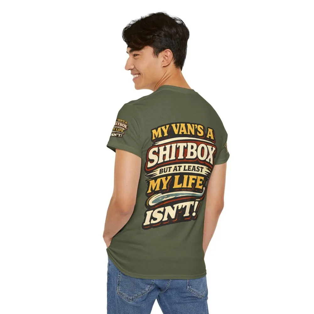 5562496085013425674_2048.jpeg Unisex Heavy Cotton Tee — "My Van`s A Shitbox" Design F**K-Line