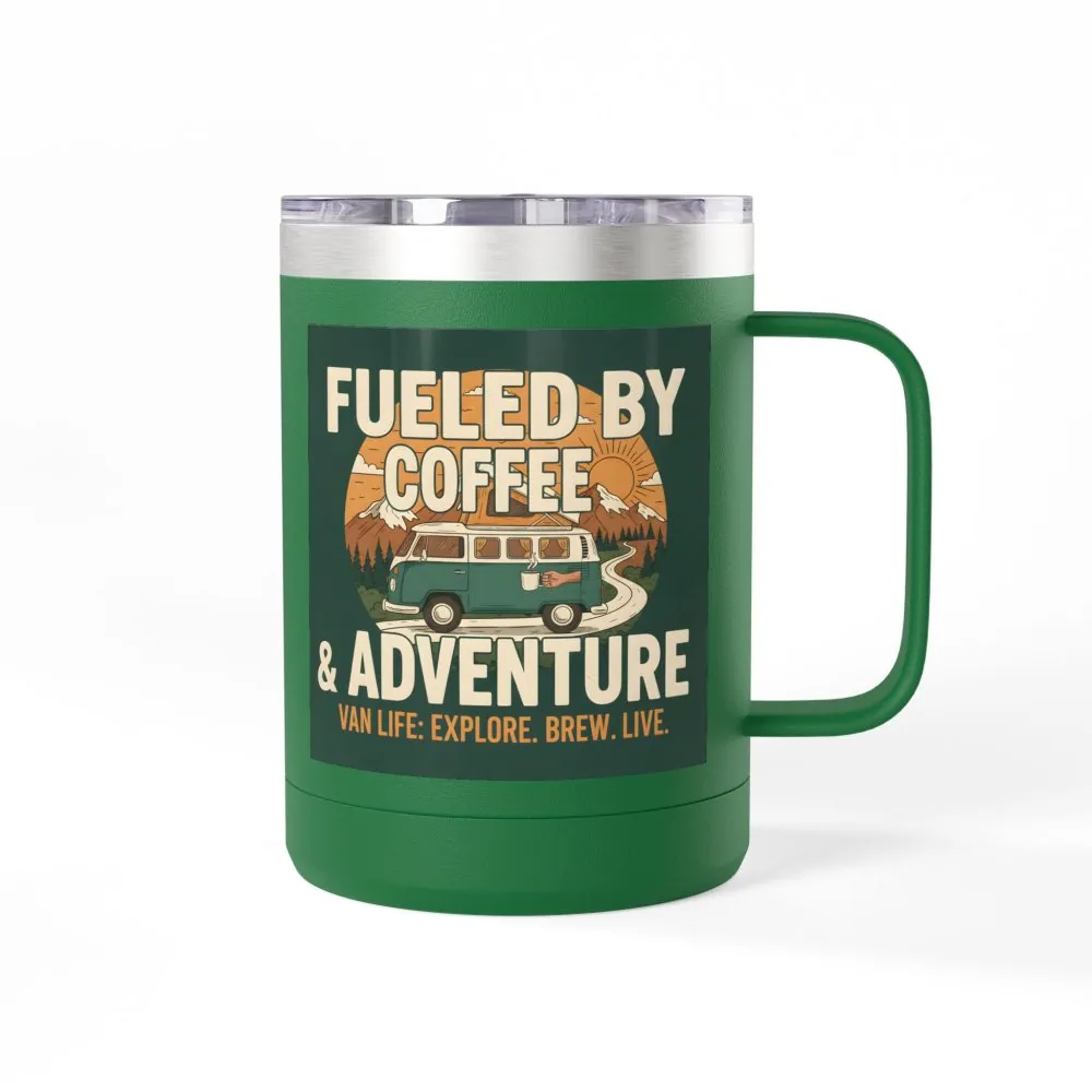 5570778670220277496_2048.jpeg Coffee Mug Tumbler, 15oz — "Fueled by Coffee & Adventure"