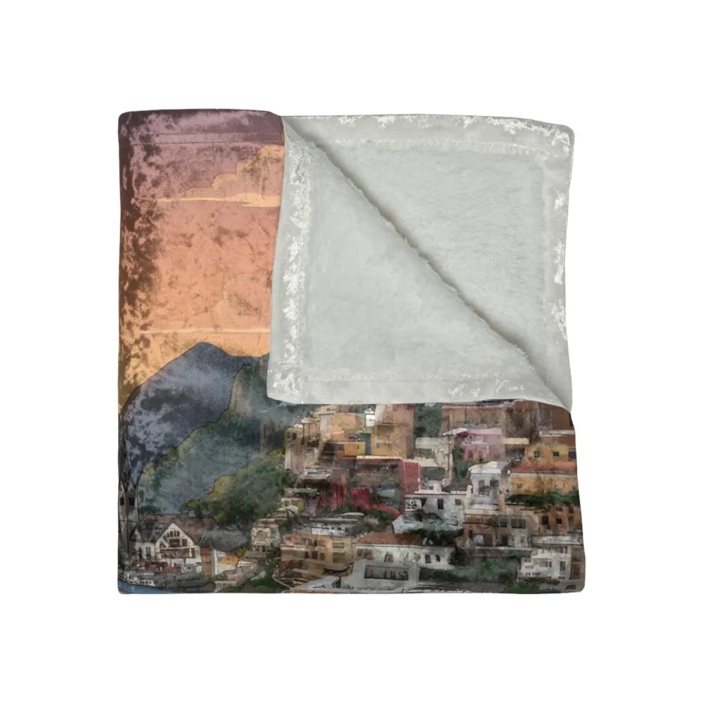 5575265413529945548_2048.jpeg Crushed Velvet Blanket —"Mountain Air-Alpine Adventure" Design Sitcom-Line (Campervan)