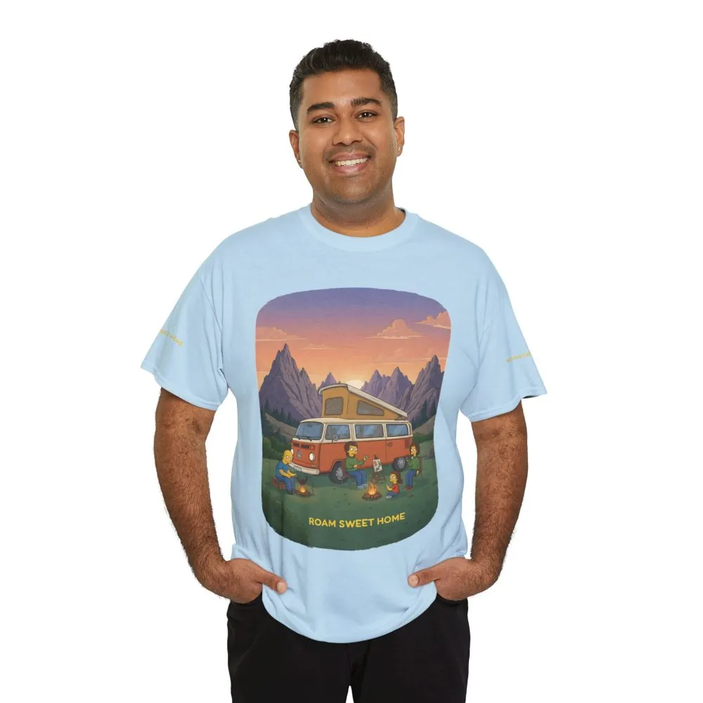 5588932843578952690_2048.jpeg Unisex Heavy Cotton Tee — "Roam Sweet Home" Design Sitcom-Line