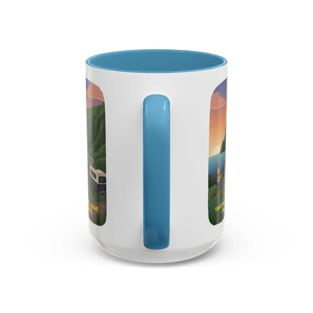 5591860678999635492_2048.jpeg Accent Coffee Mug (11, 15oz) — "Take Only Memories-Leave Only Footprints" Design Sitcom-Line