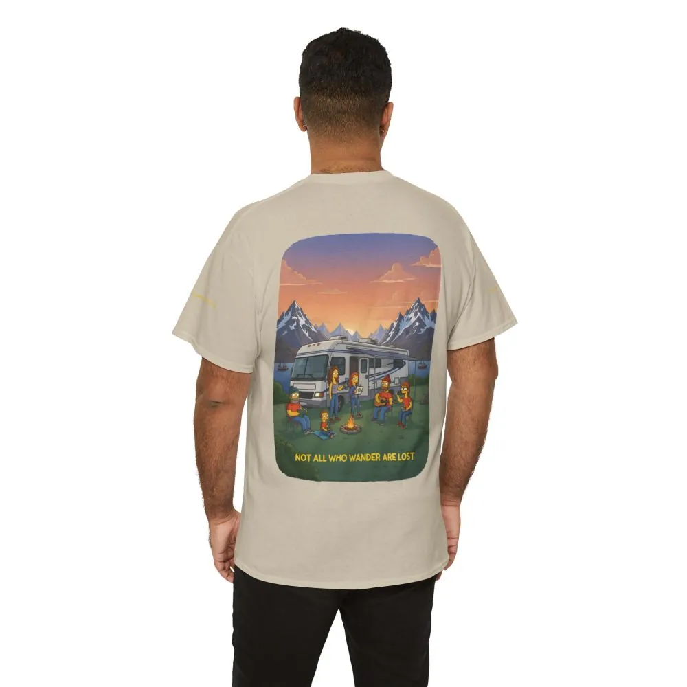 5600203567443848602_2048.jpeg Unisex Heavy Cotton Tee — "Not All Who Wander Are Lost" Design Sitcom-Line