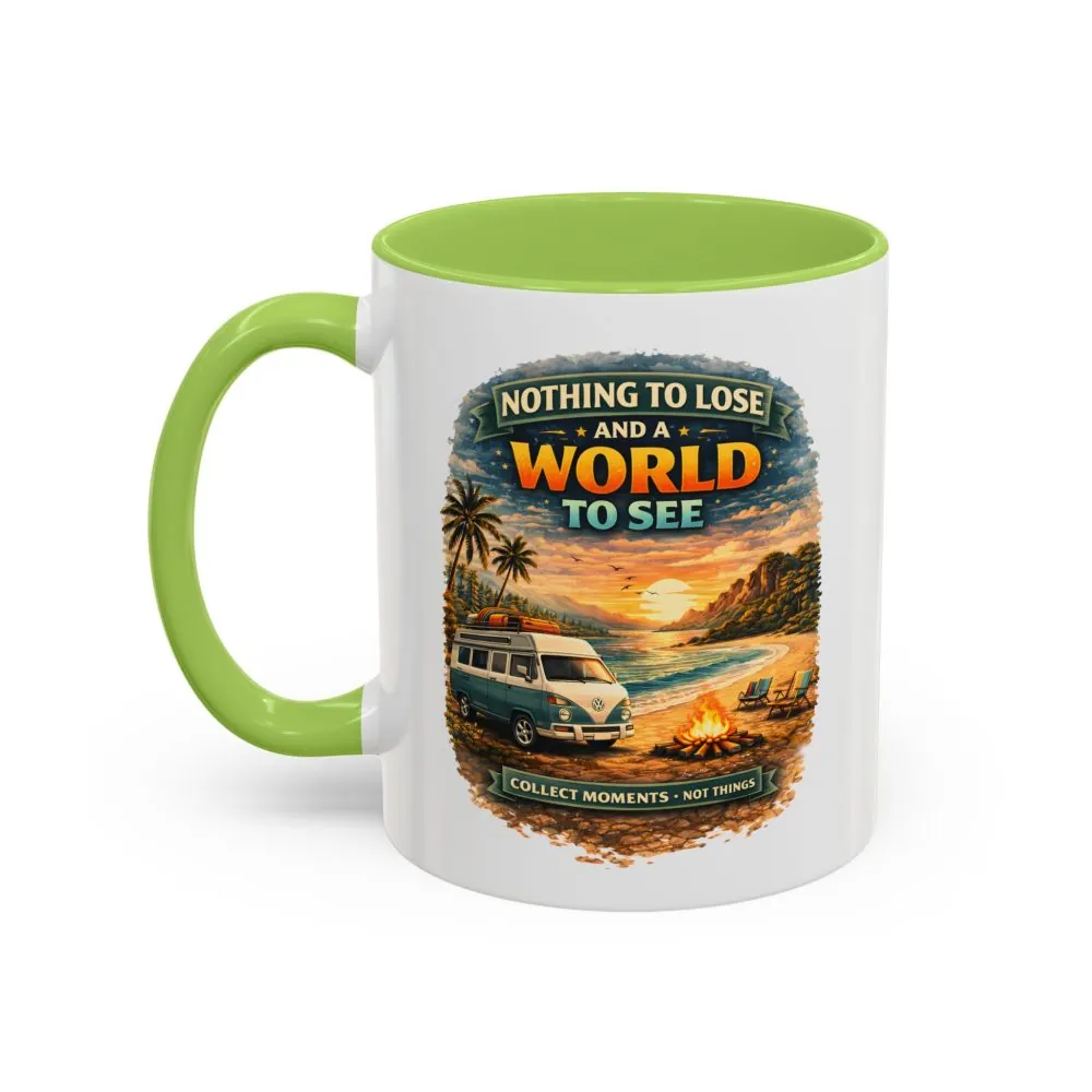 Accent Coffee Mug (11, 15oz) — "Nothing To Lose" Design Scenic-Line