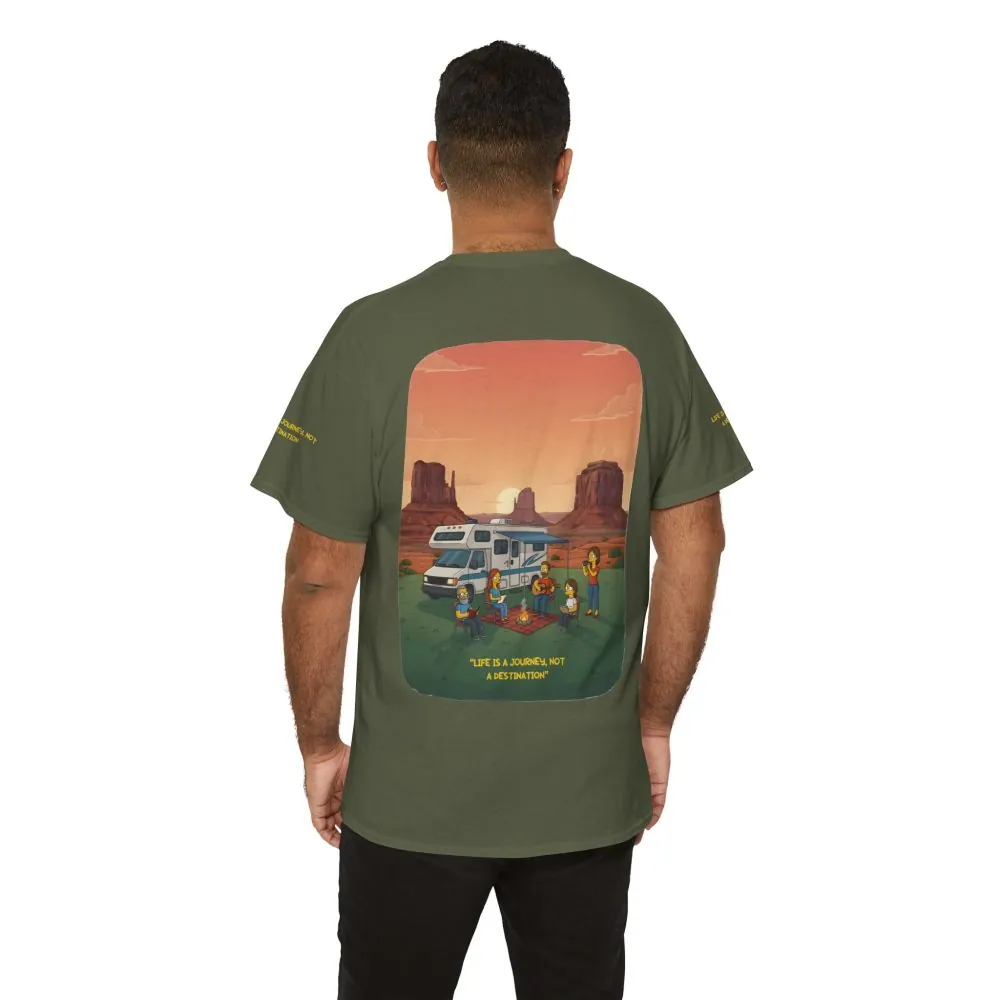 5665142604464892230_2048.jpeg Unisex Heavy Cotton Tee — "Life Is A Journey-Not A Destination" Design Sitcom-Line