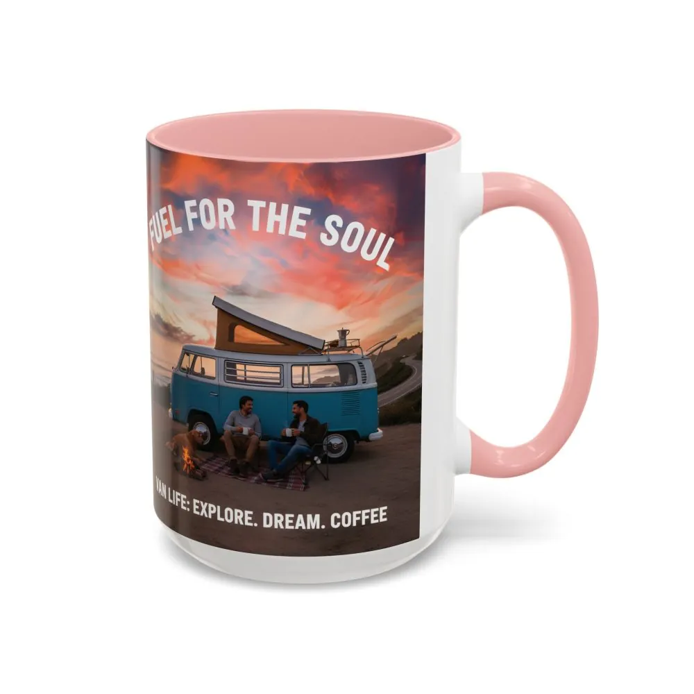 Accent Coffee Mug (11, 15oz) — "Fuel for the Soul"