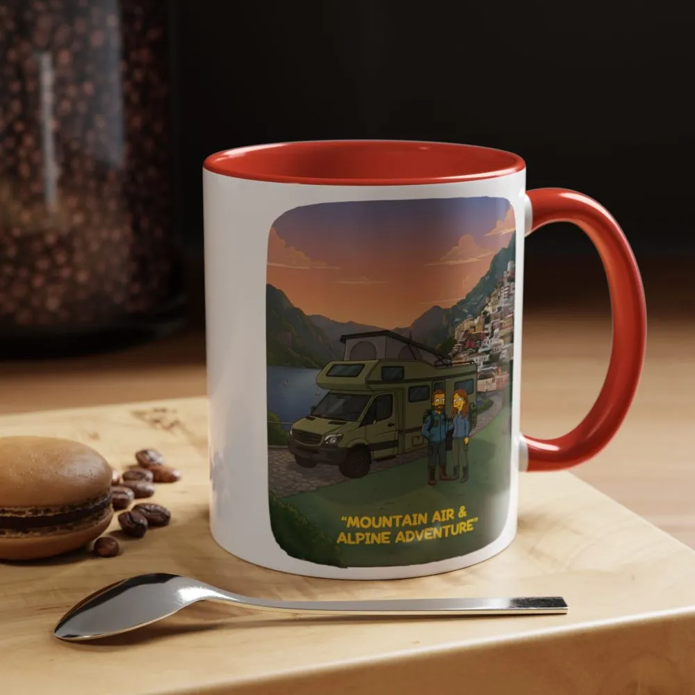 5674003380963539524_2048.jpeg Accent Coffee Mug (11, 15oz) — "Mountain Air And Alpine Adventure"" Design Sitcom-Line