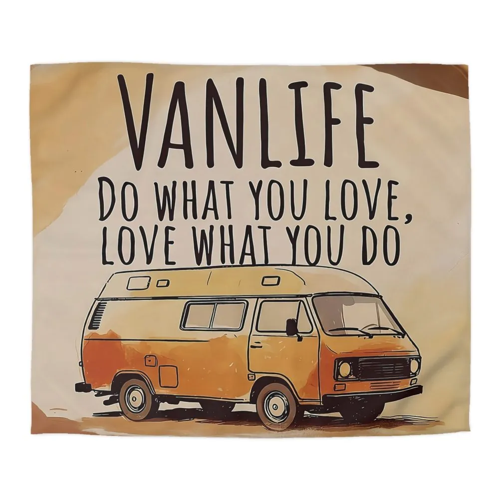 5680860226034674866_2048.jpeg Duvet Cover – "Do What You Love, Love What You Do" Camper Comforter