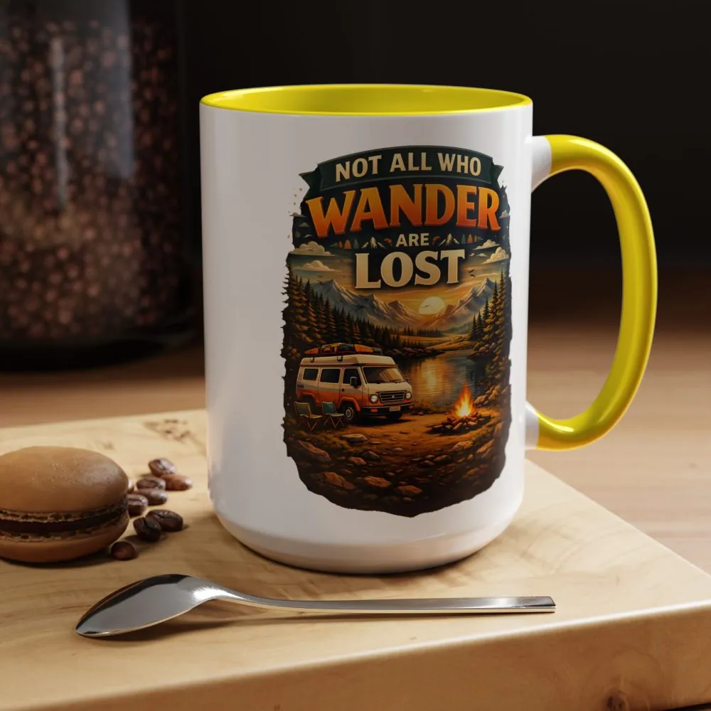 573952053328680851_2048.jpeg Accent Coffee Mug (11, 15oz) — "Not All Who Wander Are Lost" Design Scenic-Line
