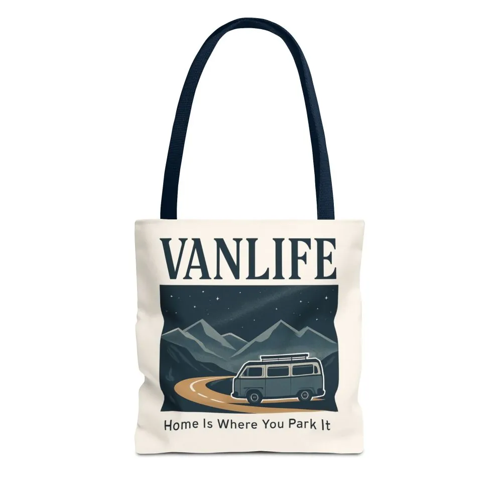 578493252536526863_2048.jpeg Vanlife Tote Bag — "Vanlife - Home Is Where You Park It" Campervan Beach/Adventure Tote