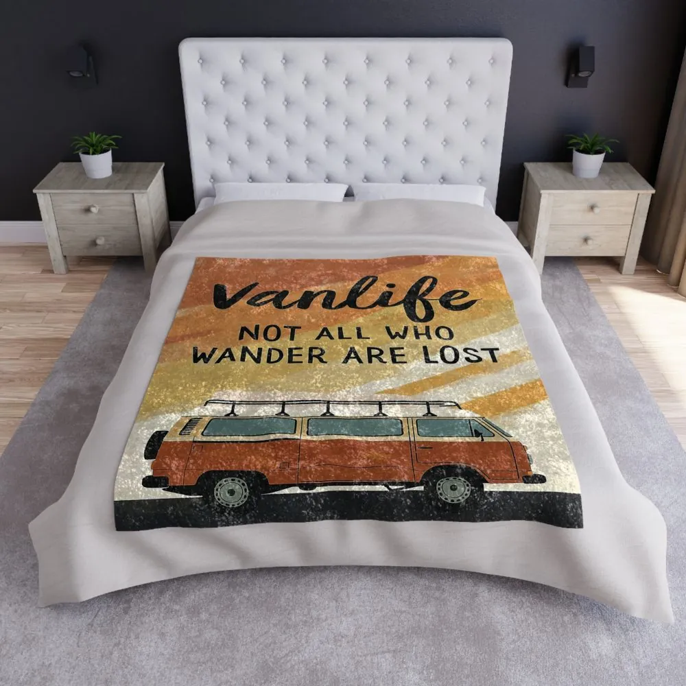 5789074656592777965_2048.jpeg Crushed Velvet Blanket – “Not All Who Wander Are Lost” Cozy Retro Camper Throw