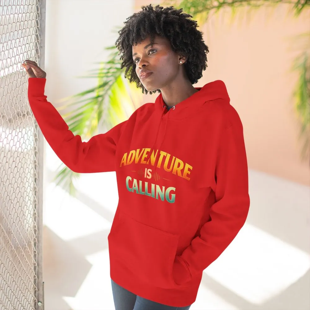 579578462416235366_2048.jpeg Three-Panel Fleece Hoodie - "Adventure Is Calling" Design Scenic-Line