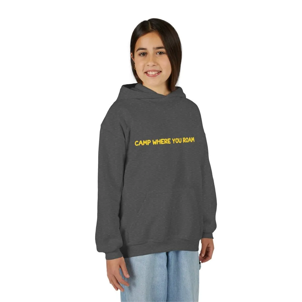 5833885527624448421_2048.jpeg Youth Hoodie(Gildan) – "Camp Where You Roam" (Design Sitcom-Line)