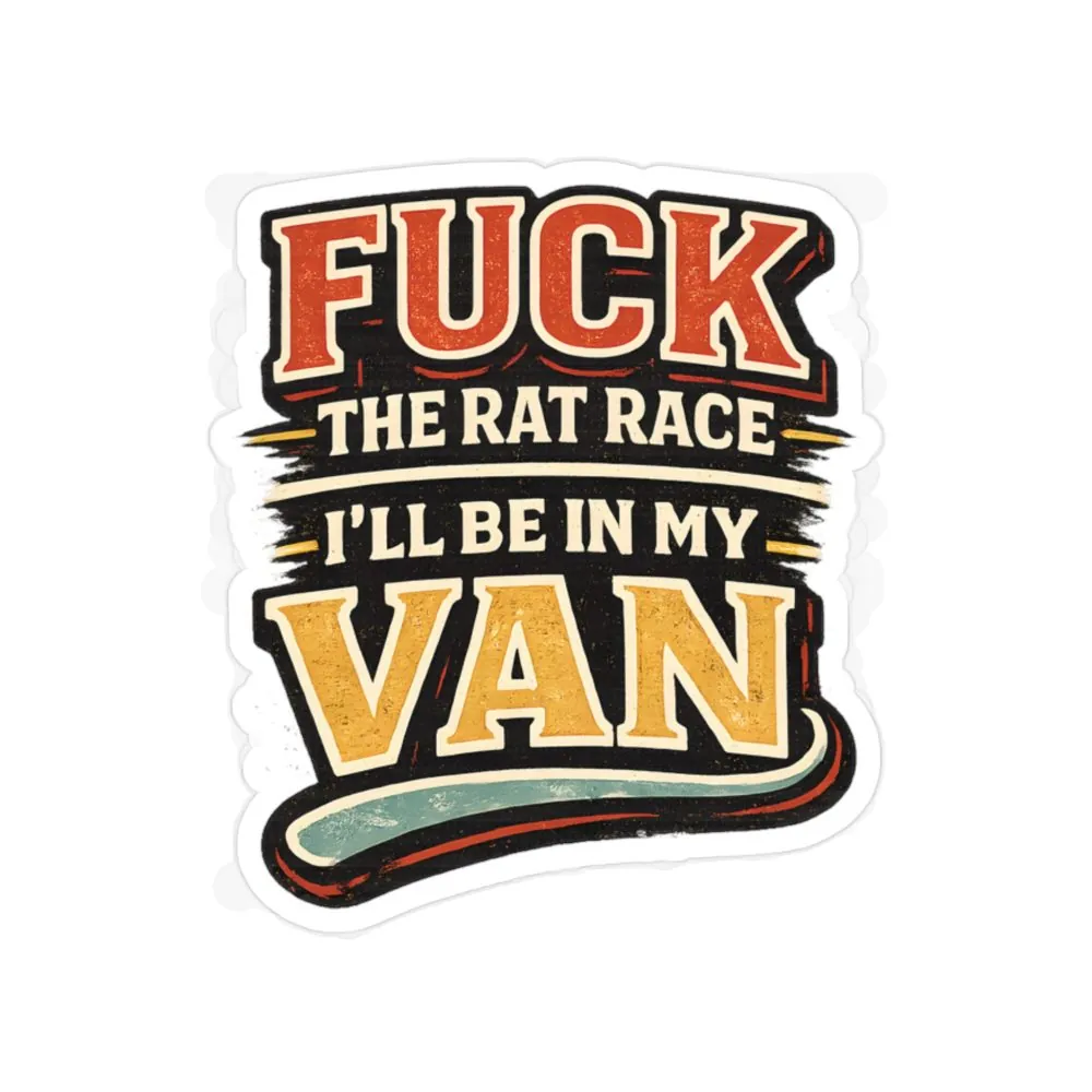 5836143236414001827_2048.jpeg Transparent Outdoor Stickers – "Fuck The Rat Race" Design F**K-Line