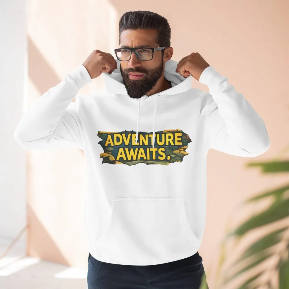 5838314025515361474_2048.jpeg Three-Panel Fleece Hoodie - "Adventure Awaits" Design Cubic-Line