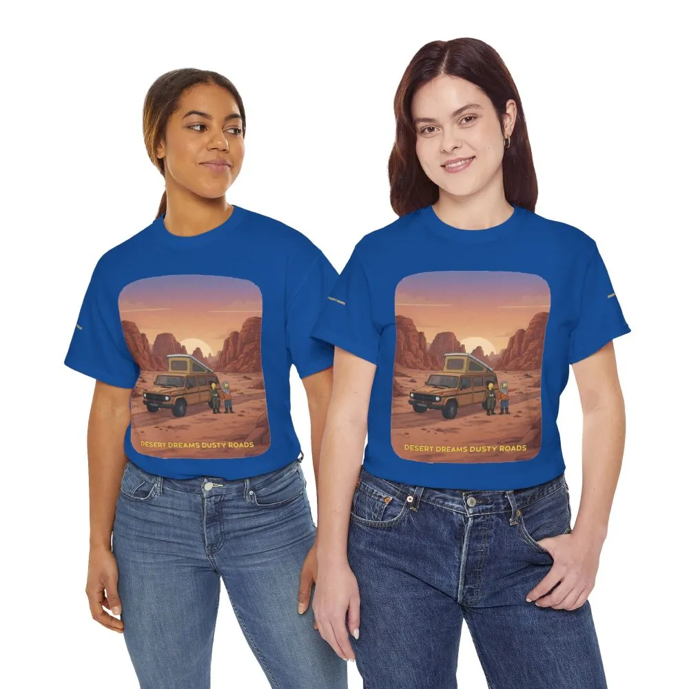 5872007527735875814_2048.jpeg Unisex Heavy Cotton Tee — "Desert Dreams Dusty Roads" Design Sitcom-Line