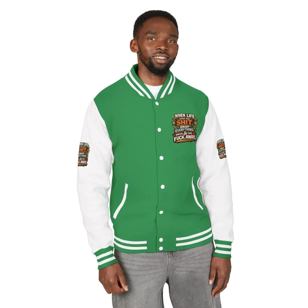 587302852201498098_2048.jpeg Unisex Heavyweight Letterman Jacket — "When Live Gives You Shit" Design F**K-Line