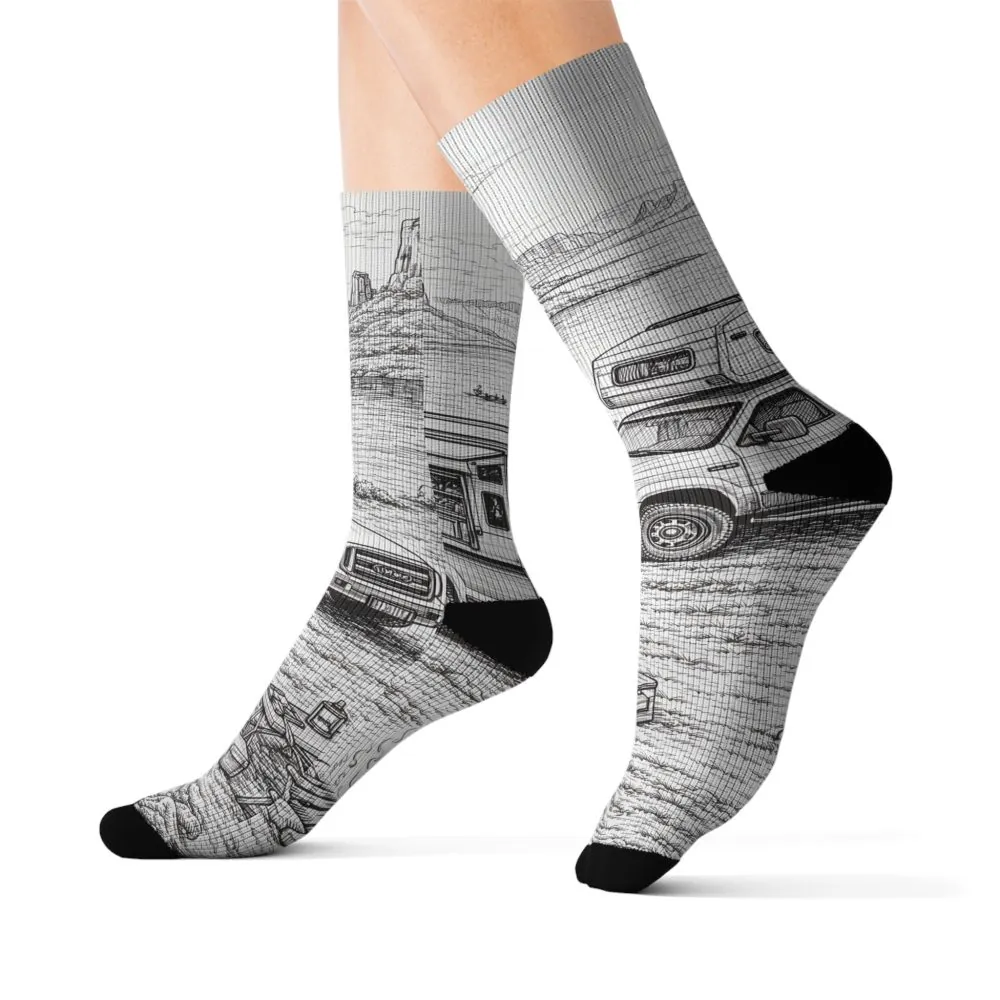 5894493942999992887_2048.jpeg Sublimation Socks — Retro Camper Roadtrip Crew Socks