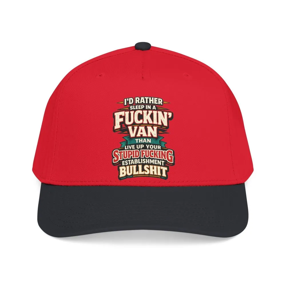 5926153146939669730_2048.jpeg Baseball Cap - "I´d Rather Sleep in A Fucking Van" Design F**K-Line